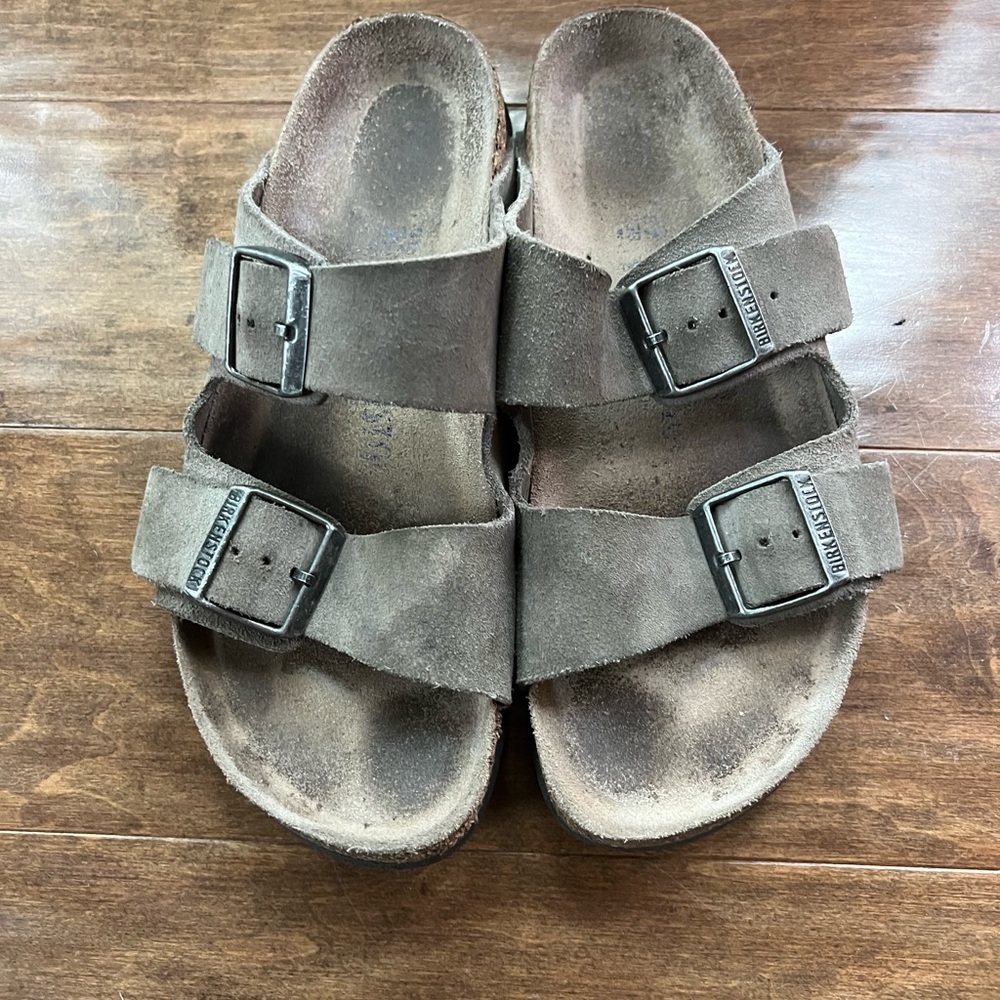 Birkenstock Gray Suede Sandals
